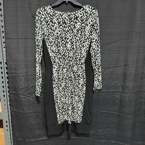 Brooks Brothers women’s Polyester black & white dress /‎ Size 8 / Box 18-1